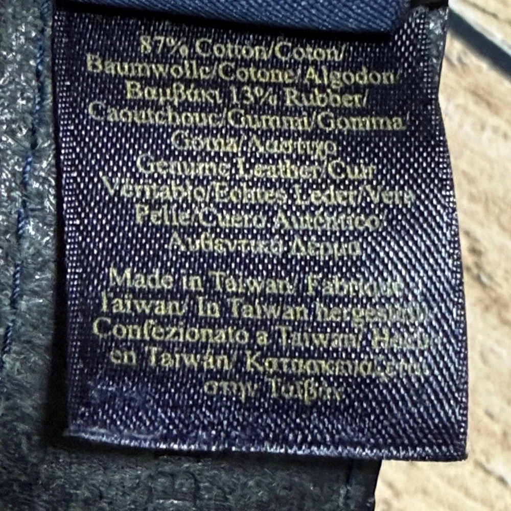 Brooks Brothers Braided Belt Mens 36 Blue White Woven Cotton Leather Trim